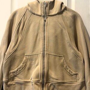 lululemon athletica Scuba Tan Full Zip Hoodie XS/S